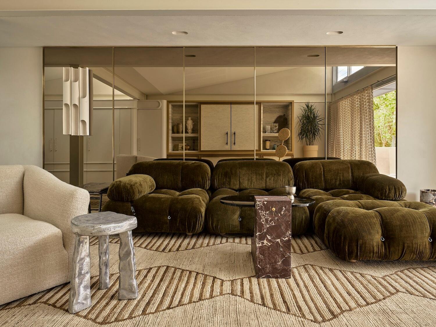 Bespoke living room furniture set by NEXTOP showcasing contemporary luxury interior