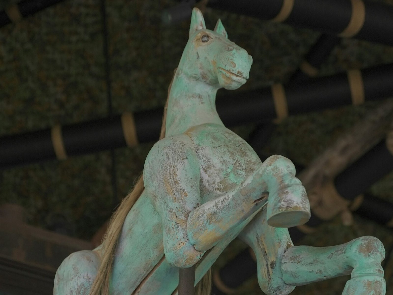 Ancient bronze metal sculpture from classical period, illustrating historical metal-art heritage